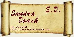 Sandra Dodik vizit kartica